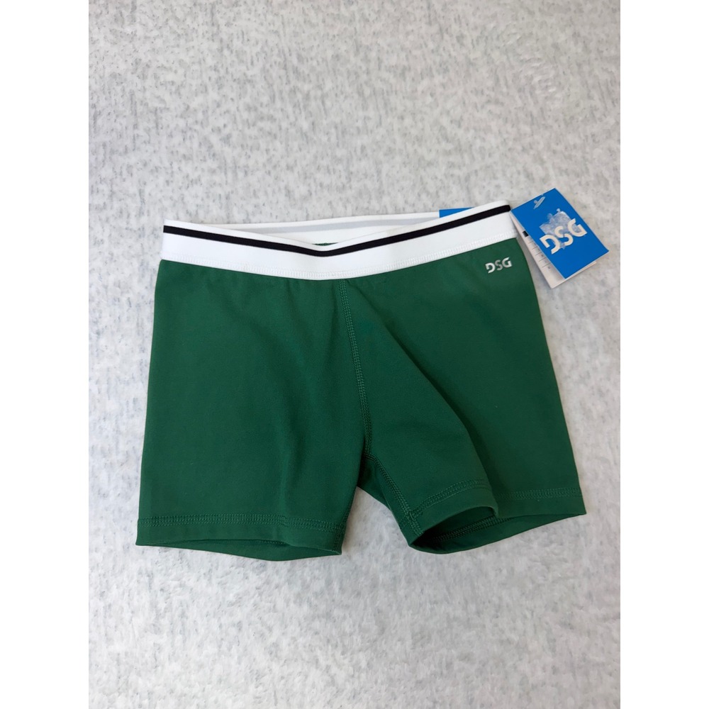 DSG Girls Momentum 3" Mid-Rise Shortie Field Green Athletic Shorts Size S NWT